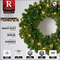 30" Pre-lit Commercial Sequoia Fir LED Christmas Wreath, 100 Warm White SoftTwinkle Lights